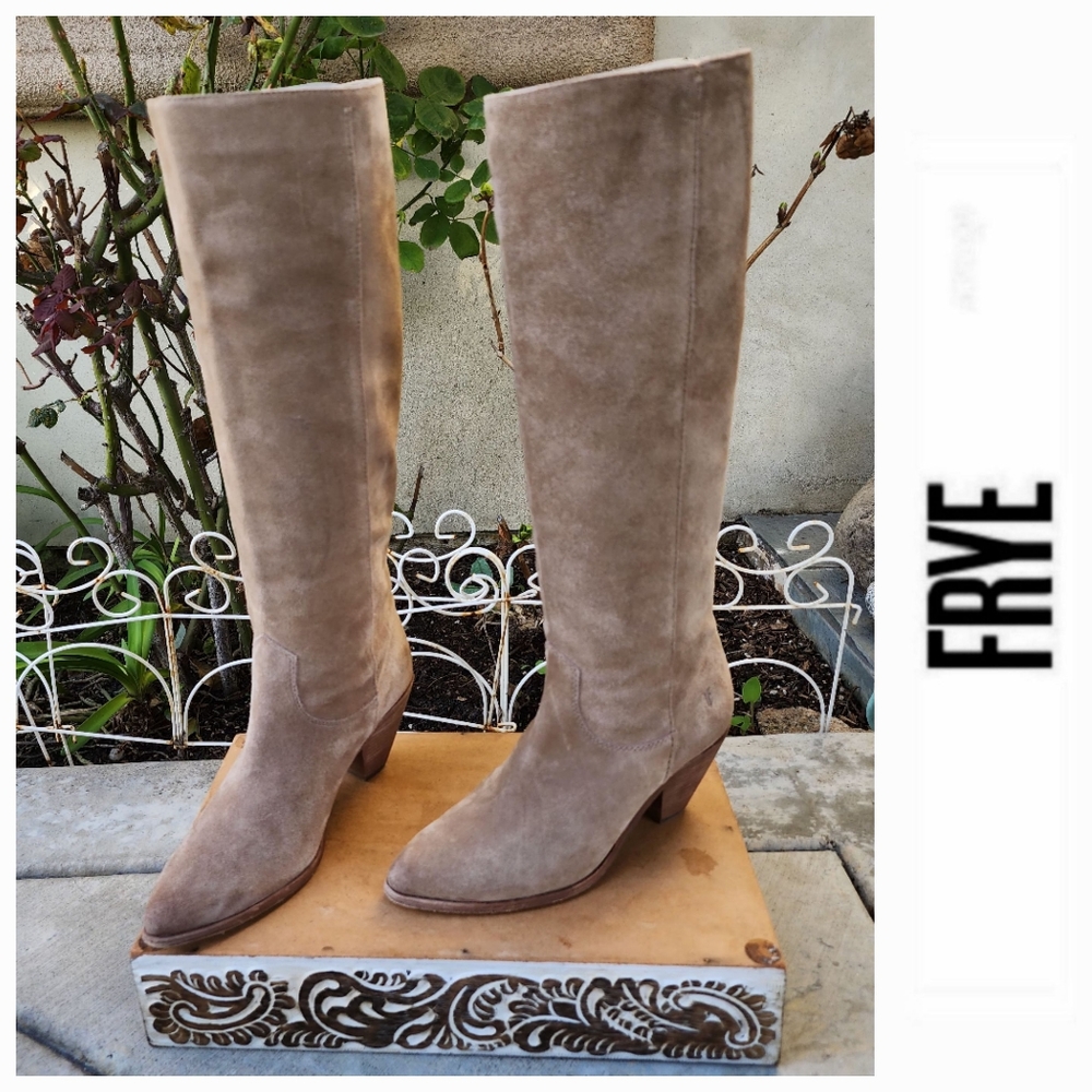 Frye Lila Suede Slouch Boots